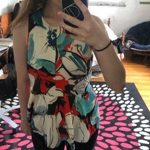 Akemi + Kin Floral Sleeveless Top